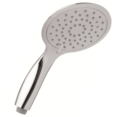 Schläfer 1304000 Doccetta per Doccia Tonda Universale, Soffione Doccia 2 Getti Alta Pressione, Telefono Doccia Monsun de Lux in Abs Cromo, Argento