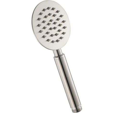 Schläfer 1307510  Doccetta per Doccia rotonda, Soffione Doccia Ultrasottile, Alta Pressione Universale, Telefono Doccia Venice2 in Acciaio Inox Cromo, Argento
