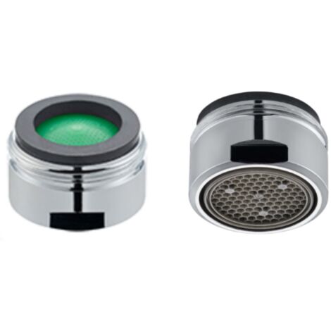Schläfer 160016 Aeratore Rubinetto Anticalcare M24, Filetto Esterno M24X1, Rompigetto Perlator, Compatibile con Aeratore Neoperl, Risparmio Acqua, Confezione da 2 Pezzi