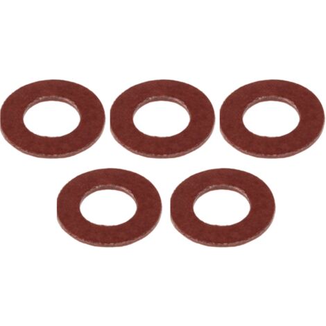 Schläfer 182110  Guarnizioni Idrauliche in Fibra Vulcanizzata Rossa 3/8", Rondella in Fibra Vulkanite 3/8"x 1,8mm, Guarnizioni per Parti di Rubinetti Flessibili e Impianti Riscaldamento, Conf 5 pezzi