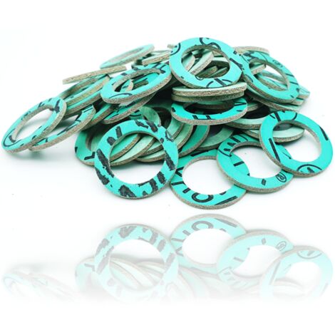 Schläfer 1824100 Guarnizioni Idrauliche Verdi 3/4", Guarnizioni Piatte per Rubinetti, Raccordi Acqua Potabile, Caldaie e Impianti di Riscaldamento Sanitari, Conf. 100 Pezzi