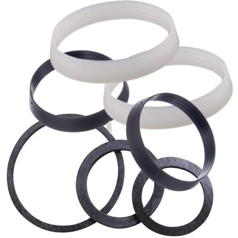Schläfer 1895  Kit Guarnizioni Idrauliche per Sifoni Scarico Lavandino Cucina e Bagno, Assortimento di Guarnizioni in Gomma Conica e Piatta, Compatibile con Sifoni 1"1/4 e 1"1/2, 9 Pezzi