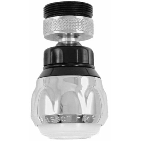 Schläfer 21060010  Aeratore Universale Multigetto Rompigetto Rubinetto con Snodo Maschio/Femmina M22 e M24 Risparmio d'Acqua per Miscelatore Cucina o Lavanderia 2 Getti in Abs, M22x1/M24x1 Cromo.