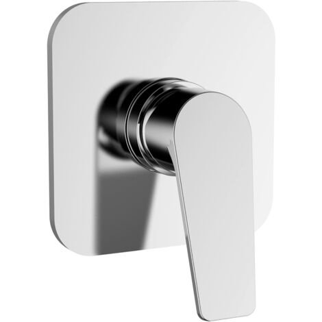Schläfer 25505014  Miscelatore monocomando per doccia incasso 1/2"serie Cloe, Cartuccia diam 35mm Cromo Argento, Made in Italy