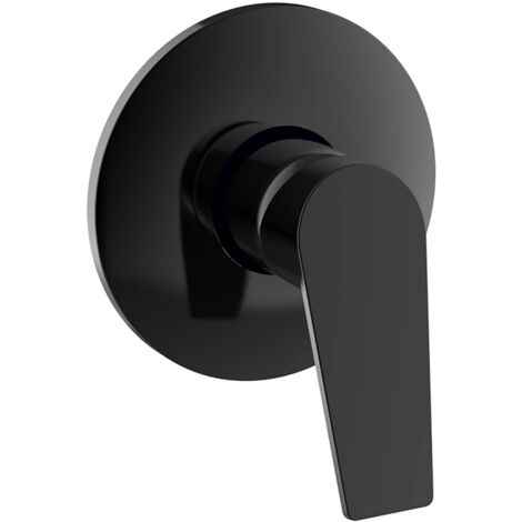 Schläfer 26505814  Miscelatore monocomando per doccia incasso 1/2"serie Leonardo, Cartuccia diam 35mm Nero Opaco, Made in Italy