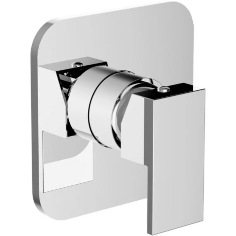 Schläfer 29505014  Miscelatore monocomando per doccia incasso 1/2"serie Style, Cartuccia diam25mm Cromo Argento, Made in Italy