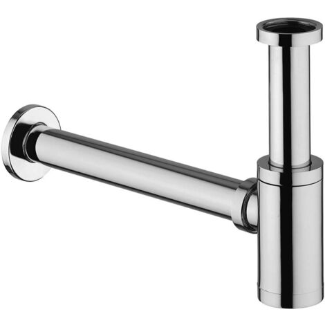 Schläfer 3939602 Sifone Universale per Scarico Lavandino Bagno a Vista in Ottone Cromato, Telescopico e Regolabile, per Lavabi Bagno e Bidet a Appoggio o Sospesi, Scarico 1" 1/4