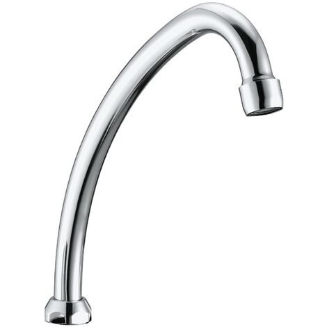Schläfer 400513 Canna di Ricambio Rubinetto Cucina e Lavatoio, Canna di Ricambio Universale Girevole Alta a Jota, Ghiera 3/4" con Lunghezza 17cm