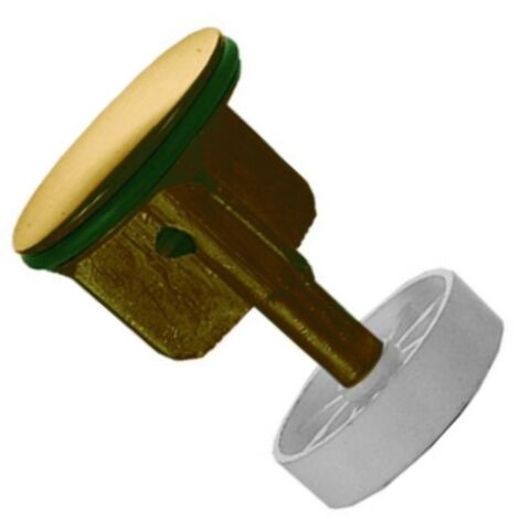 Schläfer 40510216 Tappo Saltarello Universale Scarico piletta 1"1/4 del Lavandino Bagno, Bidet, Vasca, Diametro Ø 4 cm, altezza - 6/8 cm, con filtro ferma capelli, Finitura Bronzo vecchio Ottone