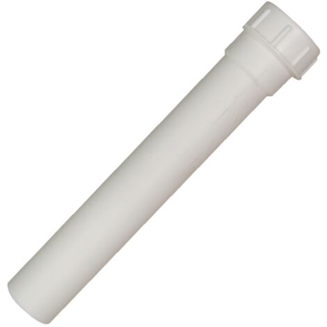 Schläfer 439101   Kit Prolunga Universale per Sifone Scarico Lavello e Lavabo in PVC con Ghiera filettata 11/2, Tubo Diametro 40 mm x L. 180 mm. Bianco