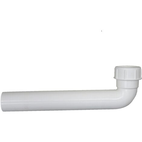 Schläfer 439102  Prolunga Sifone Salvaspazio Universale, Tubo per Scarico Lavandino con Curva a Gomito in PVC, Raccordo  1 1/2" e Tubo Ø 40 X  250mm