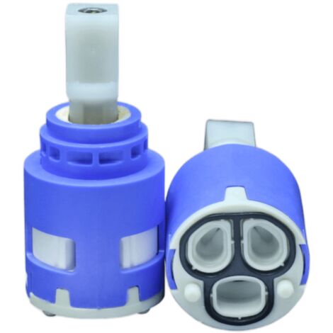 Schläfer 480051  Cartuccia Miscelatore 25mm, Cartuccia di Ricambio per Miscelatori in Ceramica Bassa con 2 Piedini, per Rubinetti Miscelatori Cucina, Bagno, Doccia e Vasca, Modello Kerox K25 Ops