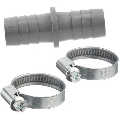 Schläfer 672211 - Connettore per Tubo di Scarico di Lavatrice e Lavastavoglie con 2 Fascette Stringitubo 20/32 mm, Raccordo per Tubo di Scarico con Diametro 19/20mm