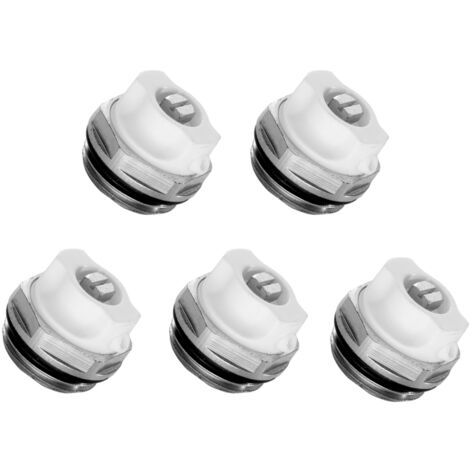 Schläfer 7046005  Valvola di Sicurezza di Sfiato manuale per Termosifone, Scarico Sfogo Aria Radiatore Riscaldamento 1/2", Valvola di Sicurezza per Caloriferi e Termoarredo in Ottone. 5PZ