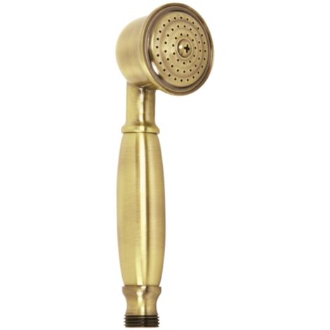 Schläfer 81131110  Doccetta per Doccia Vintage, Soffione Doccia Universale Retrò Antico Alta Pressione Universale, Telefono Doccia Nostalgie in Ottone Antico, Bronzo
