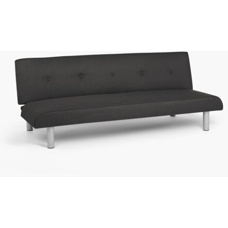 MODUS SOFÀ Schlafsofa 3-Sitzer aus Stoff für Wohnzimmer Larimar XL Farbe: Schwarz