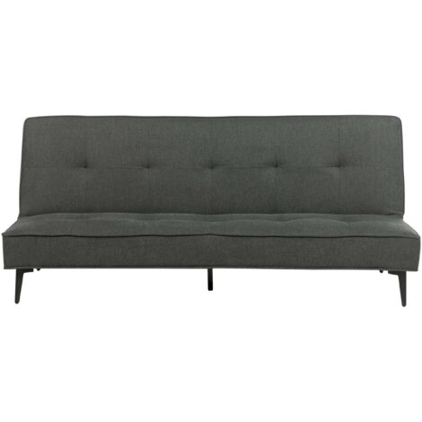 Schlafsofa 3-Sitzer ESSVIK Stoff Dunkelgrau