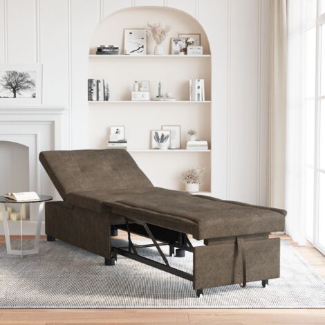 Schlafsofa Armeegrün 67 x 194 x 38 cm Faux Wildleder vidaXL
