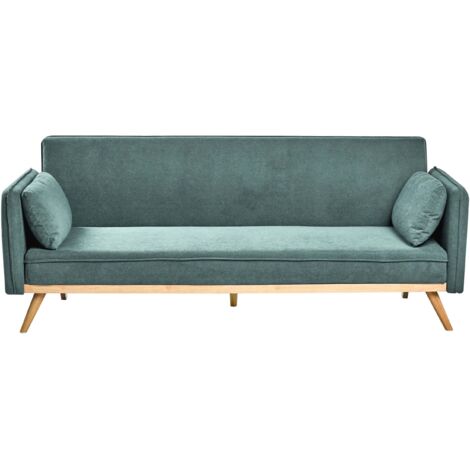 Schlafsofa ASAA Stoff Hellgrün