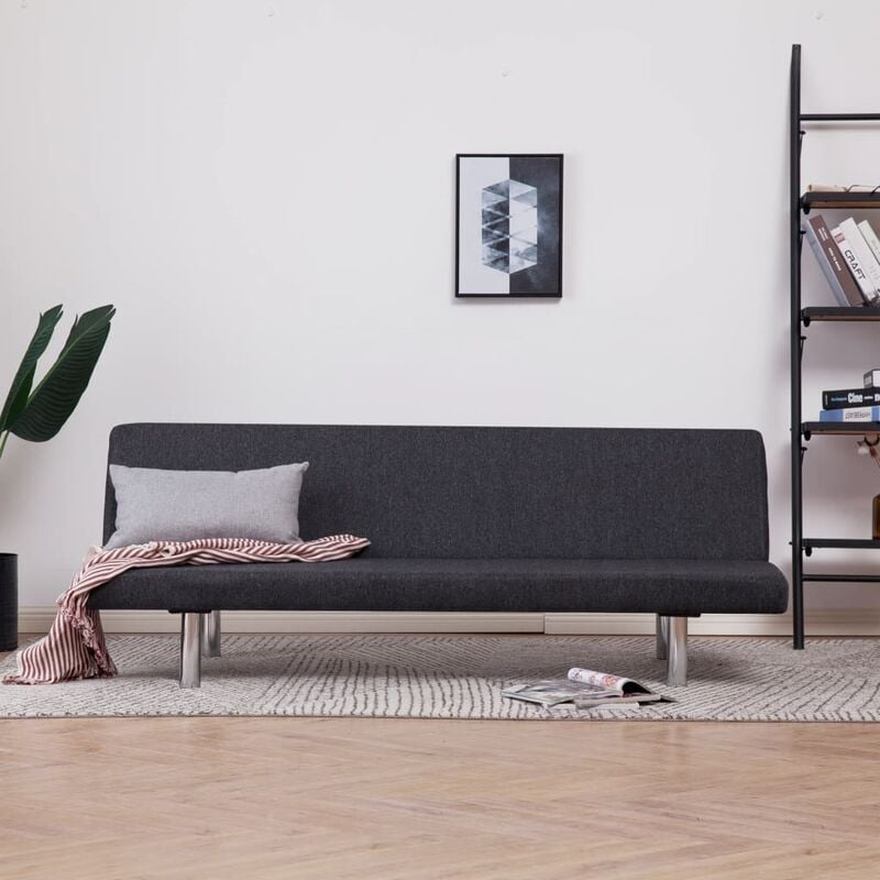 Schlafsofa Dunkelgrau Polyester