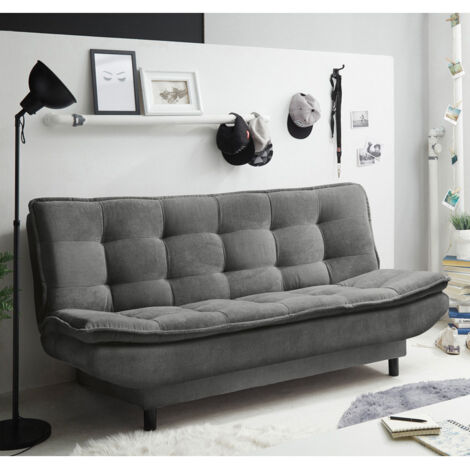Schlafsofa mit Bettkasten in 188x118 cm PIRNA-09, in der Farbe silver, berry, dark grey