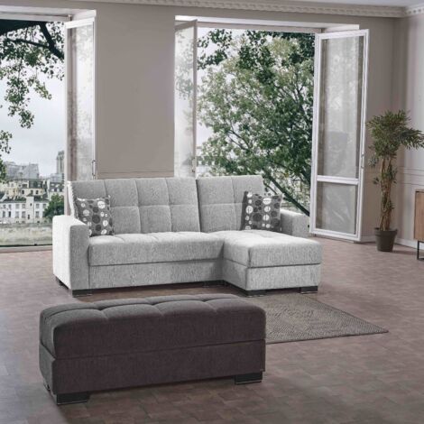 Schlafsofa mit Chaiselongue 240x107x99 cm