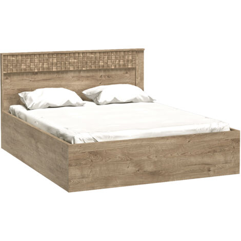 Schlafzimmer Bettgestell, 160x200cm Liegefläche in Eiche NUSCO-161