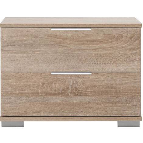 Schlafzimmer Nachttisch Nachtschrank in Eiche sägerau Nb. ELSTRA-43, B/H/T ca. 52/40/38 cm