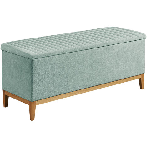 Schlafzimmer Sitztruhe mit Stauraum in der Farbe mint, B/H/T: 139 x 58 x 50 cm