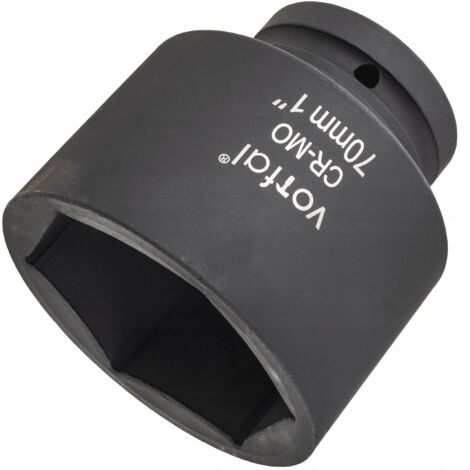 Schlag-Stecknuss 1 Zoll Schlagschrauber 70 mm lang 90 mm Chrom-Molybdän 6-Eck