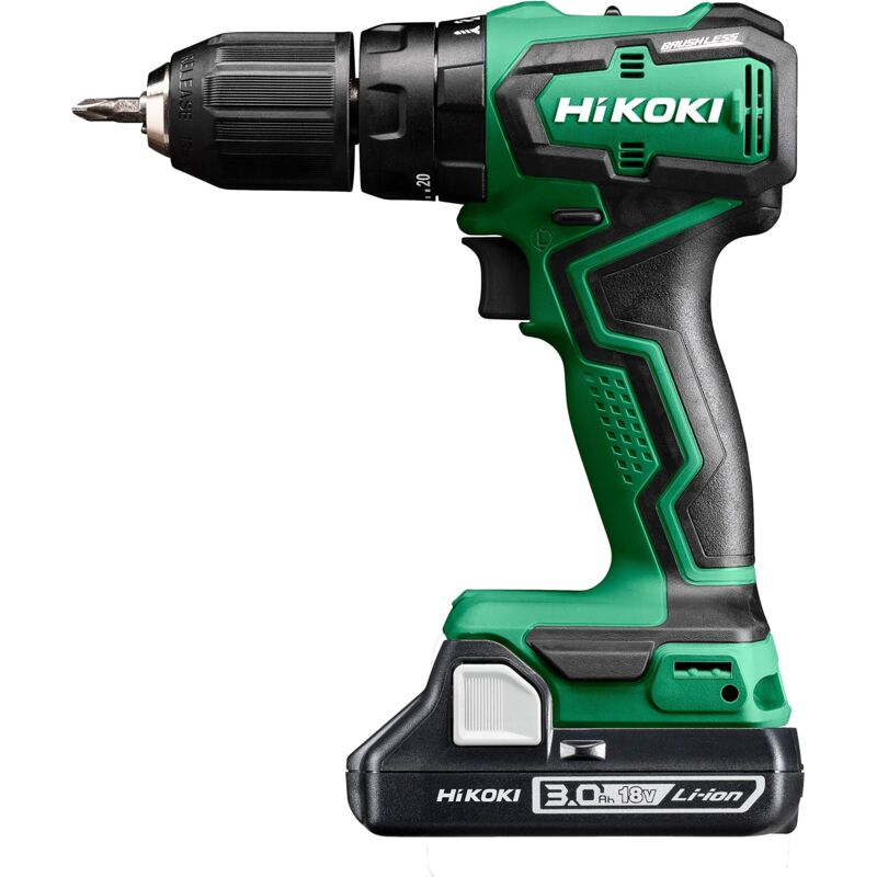 HIKOKI DV18DAWCZ Schlagbohrmaschine de mit Akku (im Transportkoffer de) (2.0) 18 V, Farbe grün