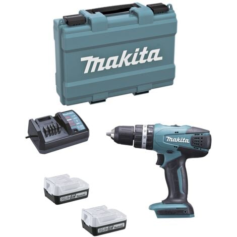 Schlagbohrschrauber MAKITA HP347DWE (2 x 1,5 Ah + DC18WA + Koffer)