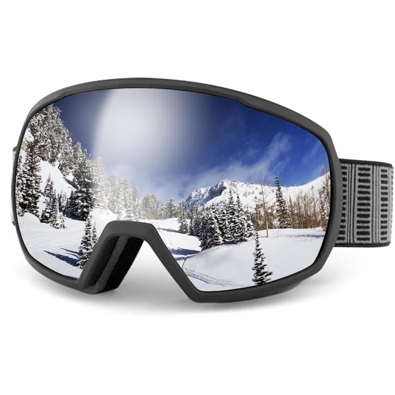 Image of Schlagfeste Skibrille für Herren und Damen, beschlagfrei, UV-Schutz, Schneebrille