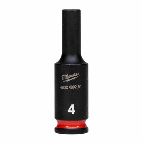 Schlagschrauber-Stecknuss Milwaukee shockwave Chrom-Molybdänstahl 9,6 cm