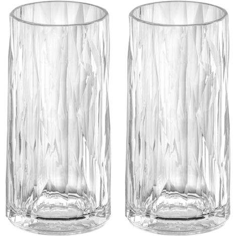 Schlanke Trinkgläser CLUB No. 8, Superglas, 2 x 300 ml, KOZIOL