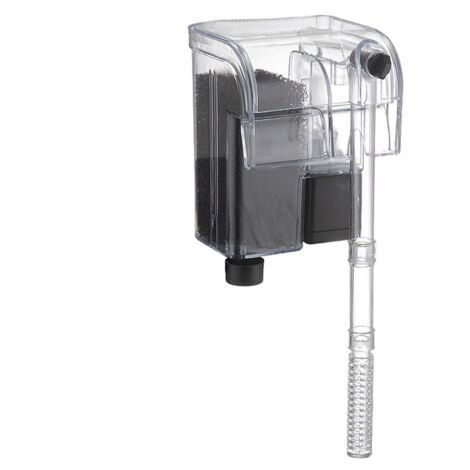 Schlanker Aquarium-Außenfilter, 3-stufig verstellbarer Filter für Aquarien bis zu 20 l, 250 LPH, 3 W