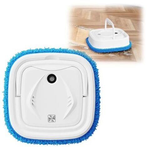 Schlanker und leiser Roboterstaubsauger mit intelligenter rotierender Befeuchtungsspray-Funktion und Wischfunktion, ideal für Hartböden und Tierhaare (Weiß)