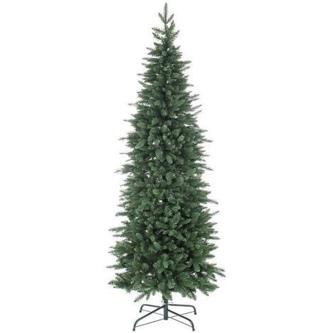 Schlanker Weihnachtsbaum "Russel" aus Echtem Berührungseffekt PE + Hochwertigem PVC -270 cm
