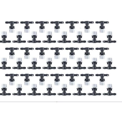Schlauch- und Düsenanschluss-Set, Mikro-Bewässerung Tropfspitze 50 x 6,35 mm für Balkon, Garten, Gewächshaus