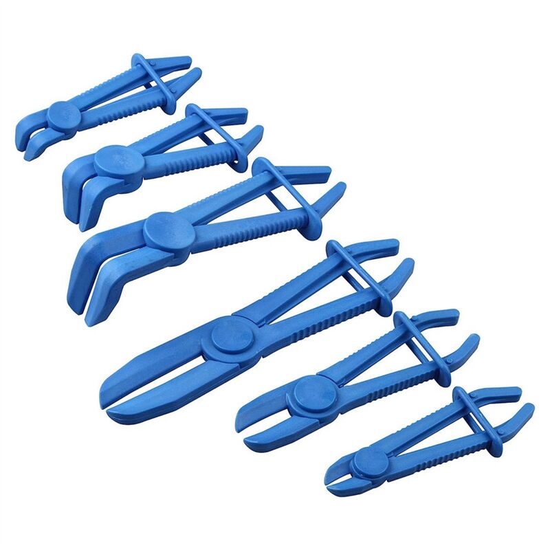 Image of Schlauchklemmenzange Klemmsatz gerade & 90° abgewinkelt für Bremsschläuche Kraftstoff Gasleitungen