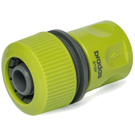 Schlauchkupplung 3/4" mit Wasserstop Lime Edition