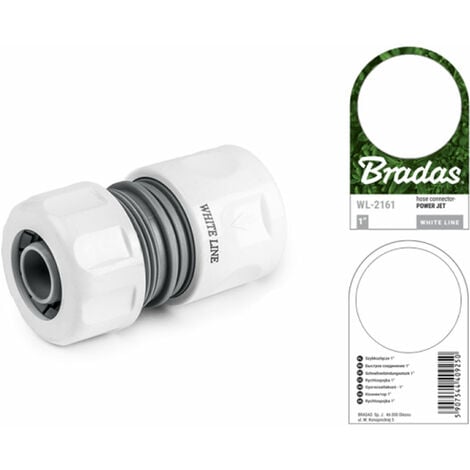 3 fach 1/2" White Line Schlauchstück Y Garten- Wasser Schlauch Kupplung 