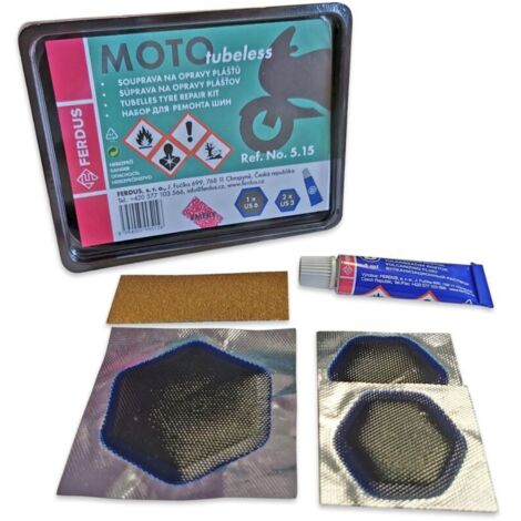 Schlauchloses Motorradreifen-Reparaturset, Flicken – 5 Stück