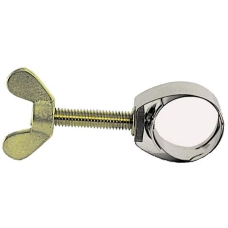 Schlauchschelle, Schlauchklemme - UNEX, bis 21mm, CNS, mit Flügelschraube aus Messing