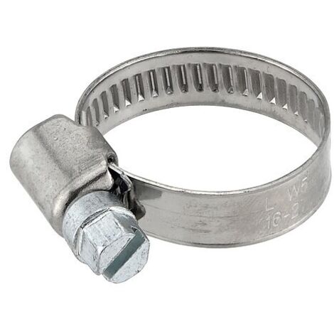 Schlauchschelle W5 aus Edelstahl (V4A) - Spannbereich 16 - 27 mm - Breite 9 mm