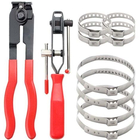 Schlauchschellen, 2 Schellen, Kardanschellen und Crimp-Bandschellen mit 8-teiligem Schellen-Set – Diverse Zubehörteile
