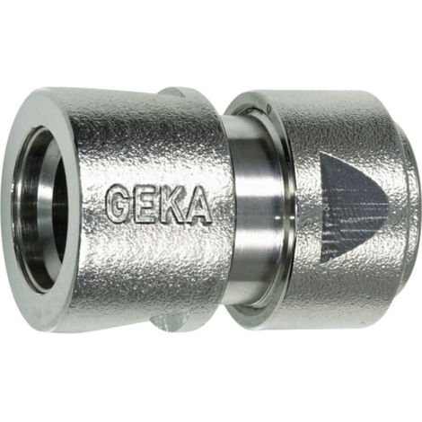 Schlauchstück 3/4" - 19mm MS Ni m. Spannmutter GEKA plus Stecksystem