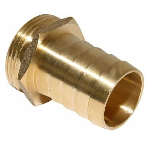 Schlauchstutzen Schlauchübergang 1 1/4'' messing massiv mit 6-kant 32 mm x 1 1/4''