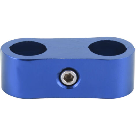Schlauchverbinder aus Aluminiumlegierung – Blaue Schlauchverteilerklemme für Kraftstoffleitung 4AN