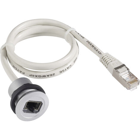 Schlegel RRJRJ45150CM RJ45-Einbaubuchse RRJRJ45150CM Buchse, Einbau, Stecker, gerade    Grau 1 S